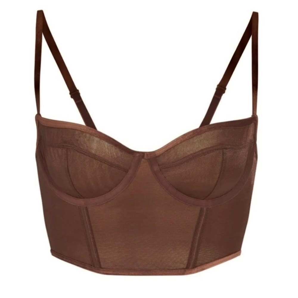 NWOT SKIMS cropped corset/bustier top
